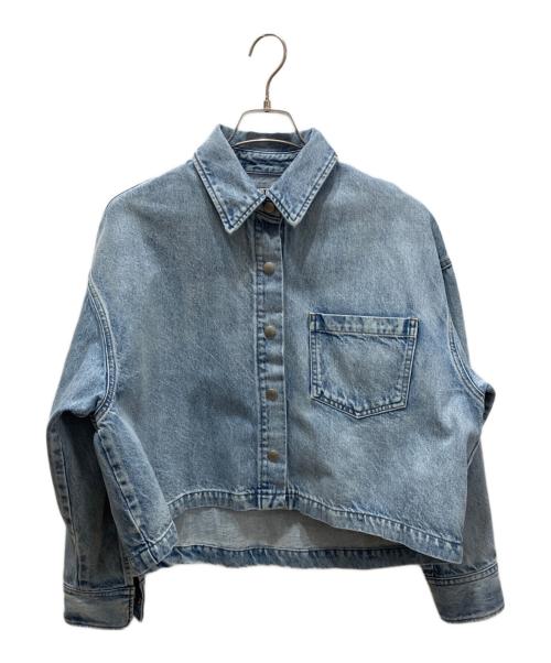 THIRD MAGAZINE（サードマガジン）THIRD MAGAZINE (サードマガジン) デニムオーバーシャツジャケット ブルー サイズ:9の古着・服飾アイテム
