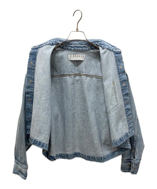 THIRD MAGAZINE（サードマガジン）THIRD MAGAZINE (サードマガジン) デニムオーバーシャツジャケット ブルー サイズ:9の古着・服飾アイテム