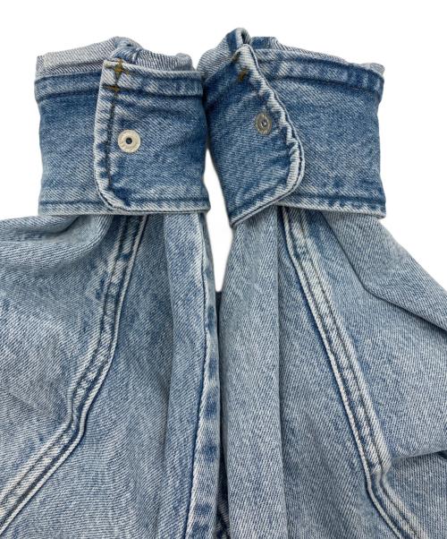 THIRD MAGAZINE（サードマガジン）THIRD MAGAZINE (サードマガジン) デニムオーバーシャツジャケット ブルー サイズ:9の古着・服飾アイテム