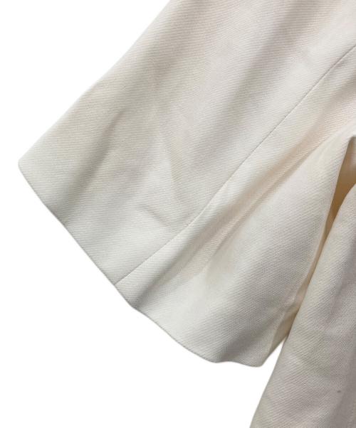 THIRD MAGAZINE（サードマガジン）THIRD MAGAZINE (サードマガジン) リネン混ショートスリーブジャケット ホワイト サイズ:9の古着・服飾アイテム