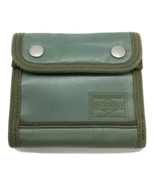 PORTER（ポーター）PORTER (ポーター) FADE WALLET ライトグリーンの古着・服飾アイテム