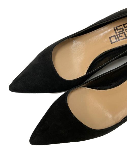 sergio rossi（セルジオロッシ）sergio rossi (セルジオロッシ) ブロックヒールポインテッドトゥパンプス ブラック サイズ:37の古着・服飾アイテム