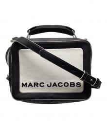 MARC JACOBS（マークジェイコブズ）の古着「THE BOX COLORBLOCKED 23レザーハンドバッグ」｜ホワイト×ブラック