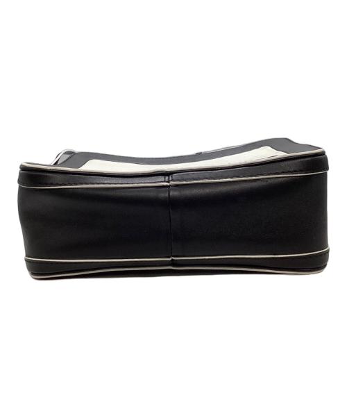 MARC JACOBS（マークジェイコブズ）MARC JACOBS (マークジェイコブス) THE BOX COLORBLOCKED 23レザーハンドバッグ ホワイト×ブラックの古着・服飾アイテム