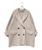 Mila Owenミラオーウェン）の古着「接結ハーフ丈Aラインコート」｜アイボリー