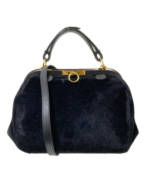 Roberta di camerino（ロベルタ ディ カメリーノ）Roberta di camerino (ロベルタ ディ カメリーノ) がま口2WAYバッグ ブラック サイズ:下記参照の古着・服飾アイテム