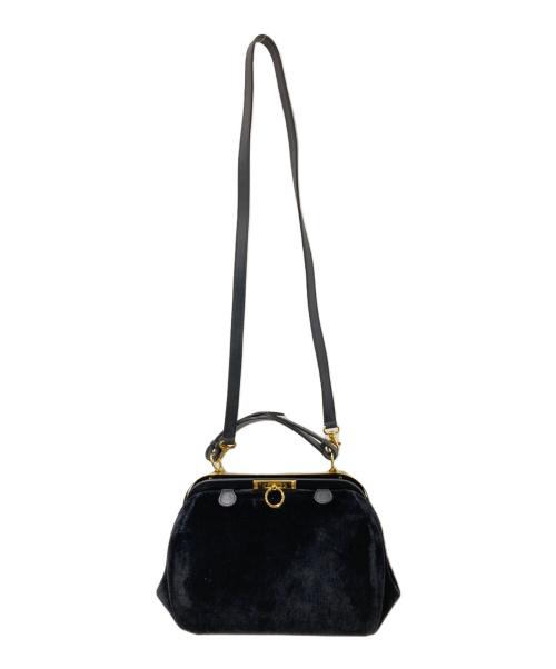 Roberta di camerino（ロベルタ ディ カメリーノ）Roberta di camerino (ロベルタ ディ カメリーノ) がま口2WAYバッグ ブラック サイズ:下記参照の古着・服飾アイテム