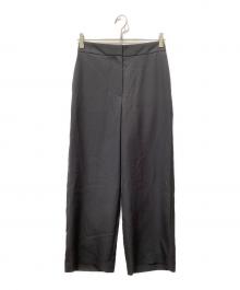 BALLSEY（ボールジィ）の古着「パウダリーストレッチツイルセミワイドパンツ」｜グレー