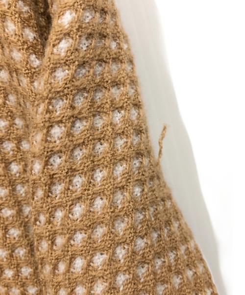 BALLSEY（ボールジィ）BALLSEY (ボールジィ) ワッフルツイードノーカラージャケット ブラウン サイズ:36 未使用品の古着・服飾アイテム