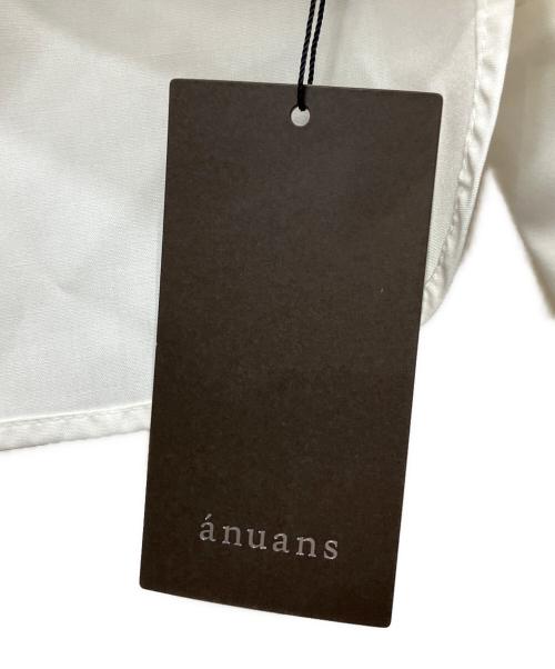 anuans（アニュアンス）anuans (アニュアンス) ベルカフスギャザーブラウス ホワイト サイズ:Fの古着・服飾アイテム