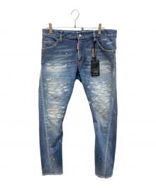 DSQUARED2（ディースクエアード）の古着「SEXY TWIST JEAN」｜インディゴ