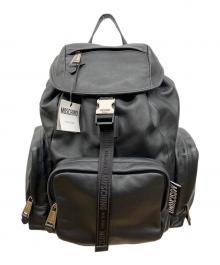 MOSCHINO（モスキーノ）の古着「レザーバックパック　リュック」｜ブラック