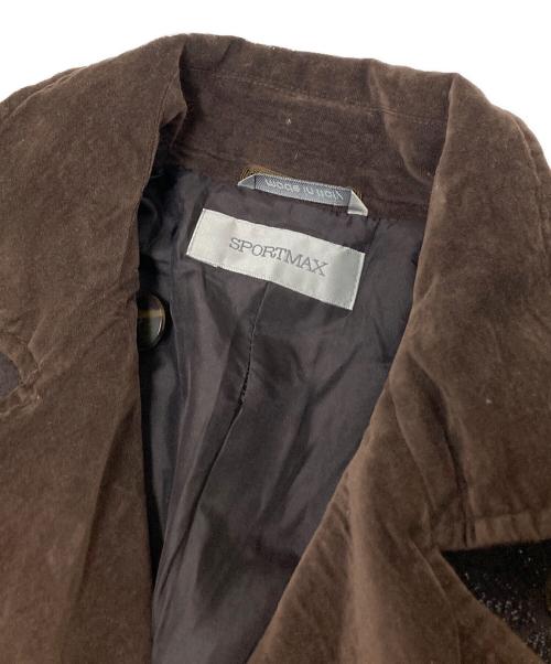 SPORT MAX（スポーツマックス）SPORT MAX (スポーツマックス) ジャガードコート ブラウン サイズ:38の古着・服飾アイテム