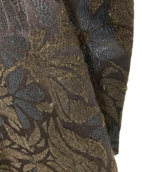 SPORT MAX（スポーツマックス）SPORT MAX (スポーツマックス) ジャガードコート ブラウン サイズ:38の古着・服飾アイテム