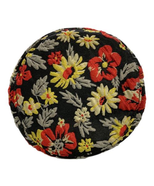 GANNI（ガニー）GANNI (ガニー) 花柄 巾着ショルダーバック ブラックの古着・服飾アイテム