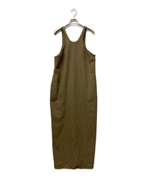 aere（アエレ）aere (アエレ) uruko herring bone one-piece ブラウン サイズ:38の古着・服飾アイテム