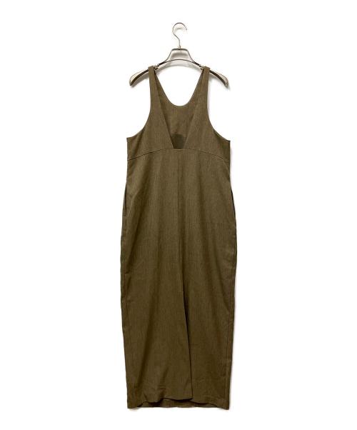aere（アエレ）aere (アエレ) uruko herring bone one-piece ブラウン サイズ:38の古着・服飾アイテム