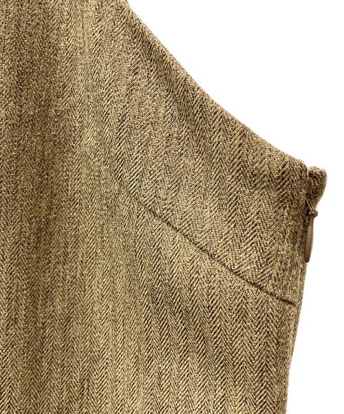 aere（アエレ）aere (アエレ) uruko herring bone one-piece ブラウン サイズ:38の古着・服飾アイテム