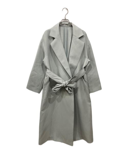 Noble（ノーブル）Noble (ノーブル) トリプルクロスラフチェスターコート ブルー サイズ:36の古着・服飾アイテム