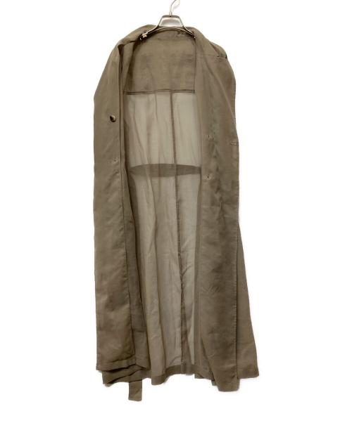 Noble（ノーブル）Noble (ノーブル) オーガンジーWボタンロングジレ カーキ サイズ:38の古着・服飾アイテム