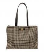 LAUREN RALPH LAURENローレンラルフローレン）の古着「切替トートバッグ」｜ブラウン