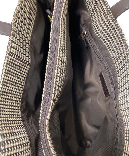 LAUREN RALPH LAUREN（ローレンラルフローレン）LAUREN RALPH LAUREN (ローレンラルフローレン) 切替トートバッグ ブラウン サイズ:下記参照の古着・服飾アイテム