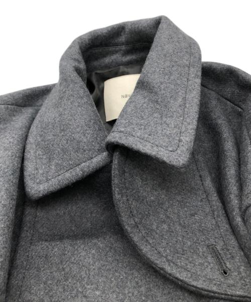 NAVE（ネイブ）NAVE (ネイブ) ダブルメルトン ショートPコート グレー サイズ:2の古着・服飾アイテム