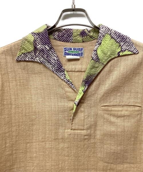 Sun Surf（サンサーフ）SUN SURF (サンサーフ) コットンシャツ ベージュ サイズ:MEDIUMの古着・服飾アイテム