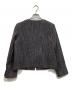 Paul Stuart (ポールスチュアート) モールラメツイードノーカラージャケット グレー サイズ:6：11000円