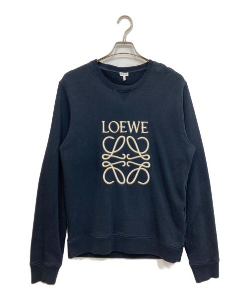 LOEWE（ロエベ）LOEWE (ロエベ) アナグラム レギュラーフィット スウェットシャツ ネイビー サイズ:Mの古着・服飾アイテム