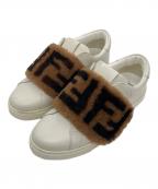 FENDIフェンディ）の古着「ズッカファースリッポン」｜ホワイト