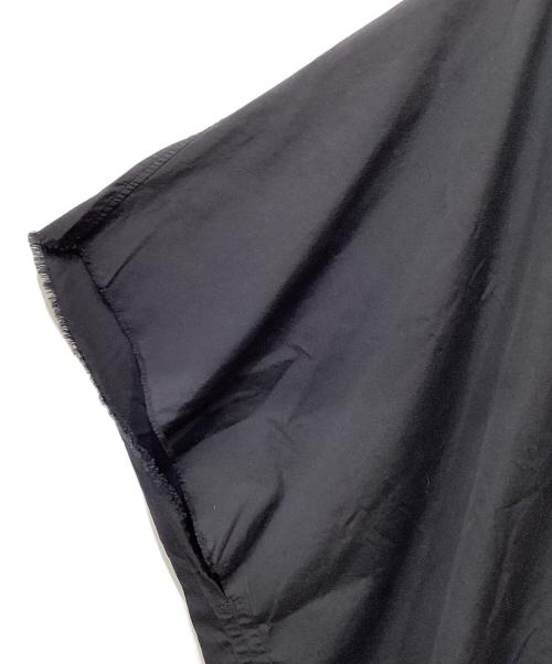 TAKAHIROMIYASHITA TheSoloIst.（タカヒロミヤシタ ザソロイスト）TAKAHIROMIYASHITA TheSoloIst. (タカヒロミヤシタ ザソロイスト) nehru collar poncho shirt ネイビー サイズ:44の古着・服飾アイテム