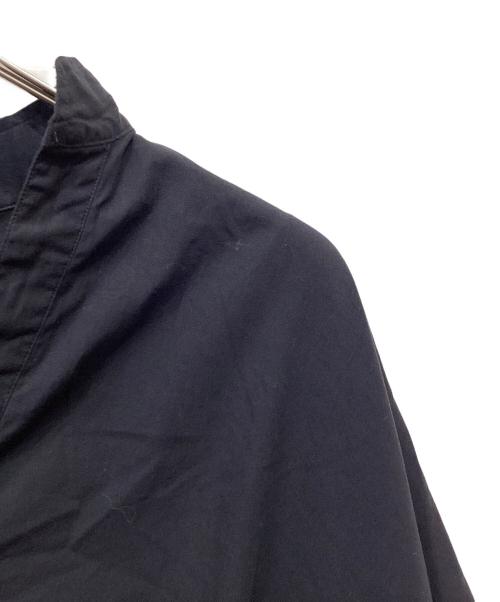 TAKAHIROMIYASHITA TheSoloIst.（タカヒロミヤシタ ザソロイスト）TAKAHIROMIYASHITA TheSoloIst. (タカヒロミヤシタ ザソロイスト) nehru collar poncho shirt ネイビー サイズ:44の古着・服飾アイテム