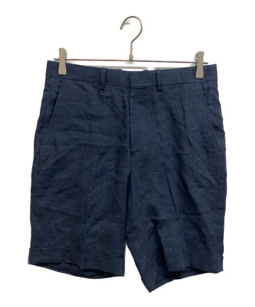 N.HOOLYWOOD（エヌ ハリウッド）N.HOOLYWOOD (エヌ ハリウッド) リネンショーツ ネイビー サイズ:36の古着・服飾アイテム