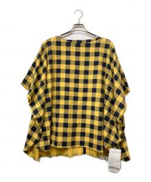 TAKAHIROMIYASHITA TheSoloIst.（タカヒロミヤシタ ザソロイスト）の古着「poncho shirt」｜イエロー×ネイビー