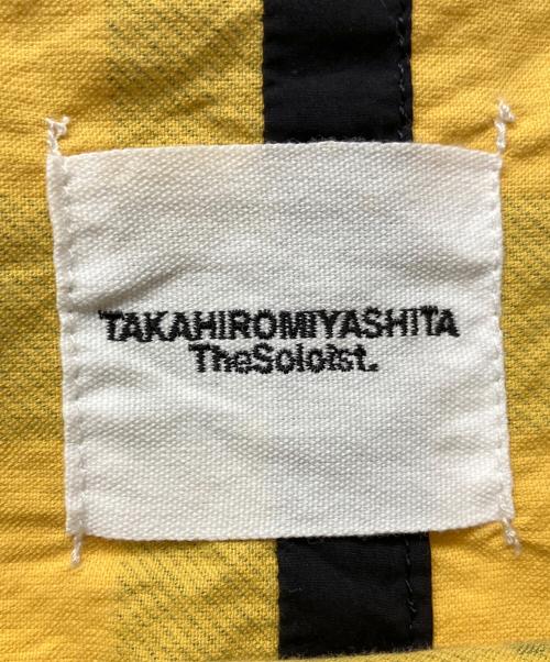 TAKAHIROMIYASHITA TheSoloIst.（タカヒロミヤシタ ザソロイスト）TAKAHIROMIYASHITA TheSoloIst. (タカヒロミヤシタ ザソロイスト) poncho shirt イエロー×ネイビー サイズ:44の古着・服飾アイテム