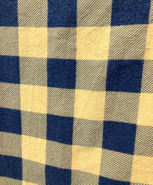 TAKAHIROMIYASHITA TheSoloIst.（タカヒロミヤシタ ザソロイスト）TAKAHIROMIYASHITA TheSoloIst. (タカヒロミヤシタ ザソロイスト) poncho shirt イエロー×ネイビー サイズ:44の古着・服飾アイテム