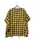 TAKAHIROMIYASHITA TheSoloIst. (タカヒロミヤシタ ザソロイスト) poncho shirt イエロー×ネイビー サイズ:44：6000円
