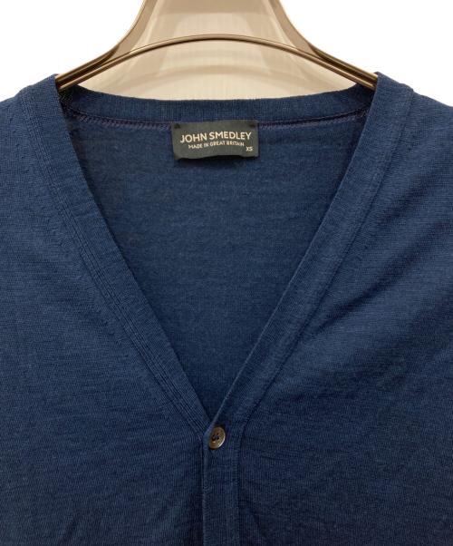 JOHN SMEDLEY（ジョンスメドレー）JOHN SMEDLEY (ジョンスメドレー) カーディガン ブルー サイズ:XSの古着・服飾アイテム