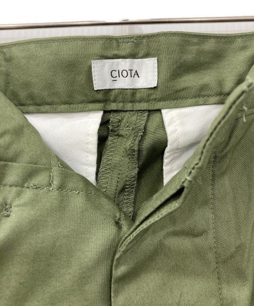 CIOTA（シオタ）CIOTA (シオタ) スビンコットンウェザージャングルファティーグパンツ オリーブ サイズ:5 未使用品の古着・服飾アイテム