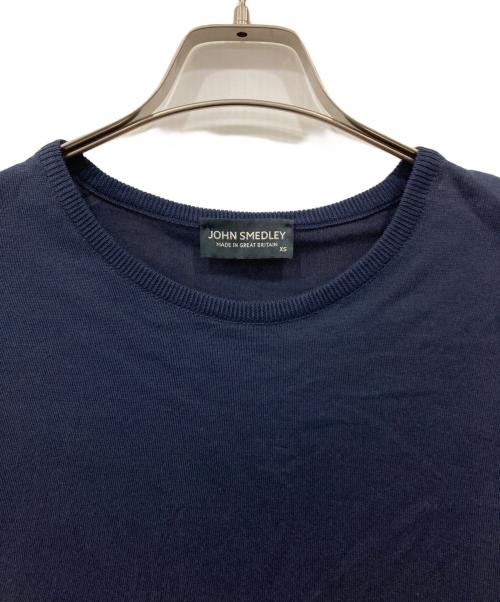 JOHN SMEDLEY（ジョンスメドレー）JOHN SMEDLEY (ジョンスメドレー) クルーネックニット ネイビー サイズ:XSの古着・服飾アイテム