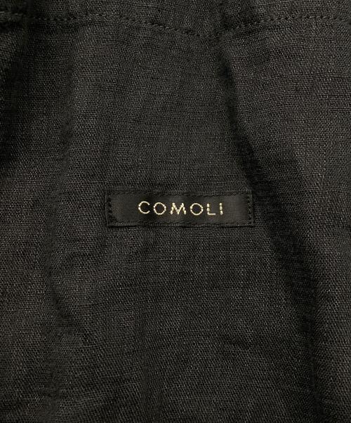 COMOLI（コモリ）COMOLI (コモリ) リネンwクロス ジャケット ブラック サイズ:1の古着・服飾アイテム