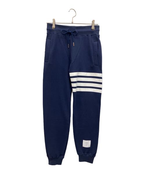 THOM BROWNE. NEW YORK（トムブラウン ニューヨーク）THOM BROWNE. NEW YORK (トムブラウン ニューヨーク) 4BAR ジョガーパンツ ネイビーの古着・服飾アイテム