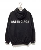 BALENCIAGAバレンシアガ）の古着「バックロゴプリントフーディ」｜ブラック