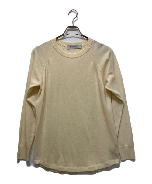 JOHN SMEDLEY（ジョンスメドレー）JOHN SMEDLEY (ジョンスメドレー) Ron Herman (ロンハーマン) ラグランスリーブニット アイボリー サイズ:Sの古着・服飾アイテム