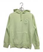 SUPREMEシュプリーム）の古着「Tonal S Logo Hooded Sweatshirt」｜黄緑