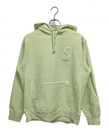 SUPREME（シュプリーム）の古着「Tonal S Logo Hooded Sweatshirt」｜黄緑