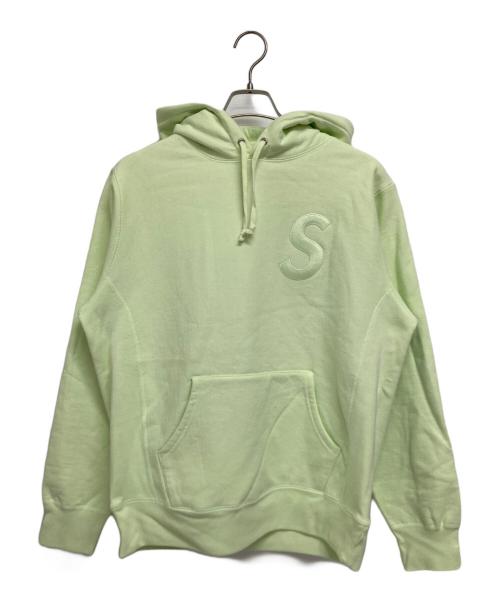 SUPREME（シュプリーム）SUPREME (シュプリーム) Tonal S Logo Hooded Sweatshirt 黄緑 サイズ:Mの古着・服飾アイテム
