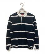 SUPREMEシュプリーム）の古着「Striped Rugby」｜ブラック×ホワイト