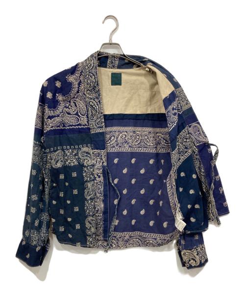 VISVIM（ビズビム）VISVIM (ビズビム) ICT BANDANA LHAMO SHIRT ブルー サイズ:2の古着・服飾アイテム